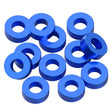 1UP80396 80396 Precision Aluminum 3x6mm Ballstud Shims, Blue, 2.0mm (12)