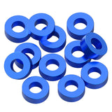 1UP80396 80396 Precision Aluminum 3x6mm Ballstud Shims, Blue, 2.0mm (12)
