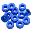 1UP80398 80398 Precision Aluminum 3x6mm Ballstud Shims, Blue, 3.0mm (12)