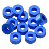 1UP80398 80398 Precision Aluminum 3x6mm Ballstud Shims, Blue, 3.0mm (12)