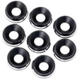 1UP820019 820019 7075 LowPro M3 Countersunk Washers, Black Shine (8)