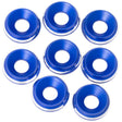 1UP820119 820119 7075 LowPro M3 Countersunk Washers, Dark Blue Shine (8)