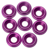 1UP820309 820309 Aluminum Countersunk Washers, M3 (8), Purple