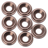 1UP820909 820909 Aluminum Countersunk Washers, M3 (8), Gunmetal