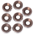1UP820919 820919 7075 LowPro M3 Countersunk Washers, Gunmetal Shine (8)