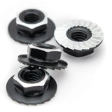 1UP870001 870001 7075 Aluminum Lockdown M4 Wheel Nuts, Black (4)