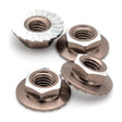 1UP870901 870901 7075 Aluminum Lockdown M4 Wheel Nuts, Gunmetal (4)