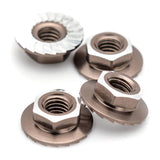 1UP870901 870901 7075 Aluminum Lockdown M4 Wheel Nuts, Gunmetal (4)