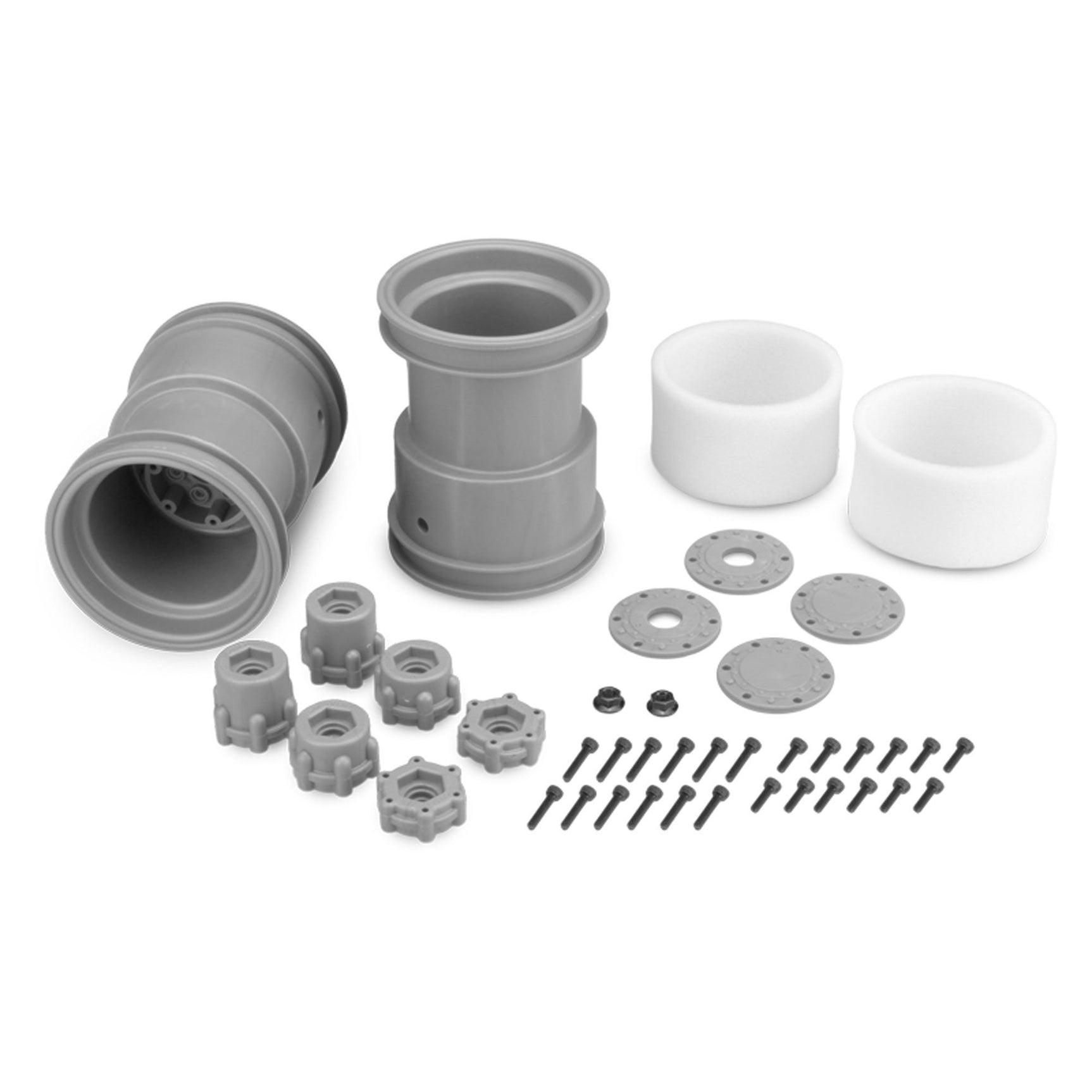 Tribute 2.6in Monster Truck Wheel, Silver (2)