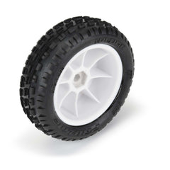 Pro-Line 8298-13 Wedge Front Carpet Mini-B 1/18 MTD Tires, White (2)