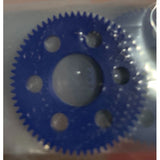 RWRRW64P-63TB RW64P-63TB Ultralight Machined Pan Car Spur Gear, 64P 63T (Blue)