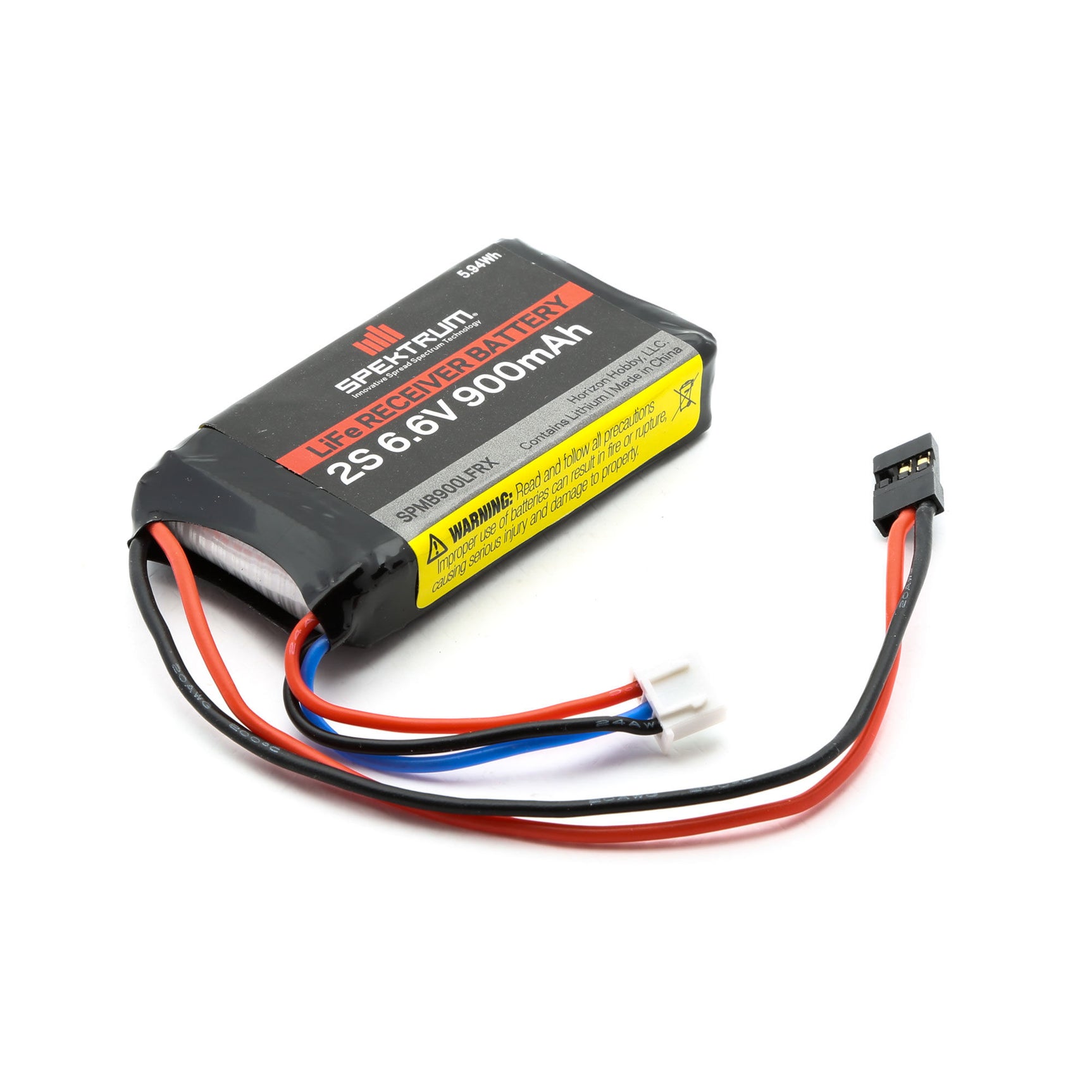 2S 6.6V LiFe Receiver Battery, 900mAh