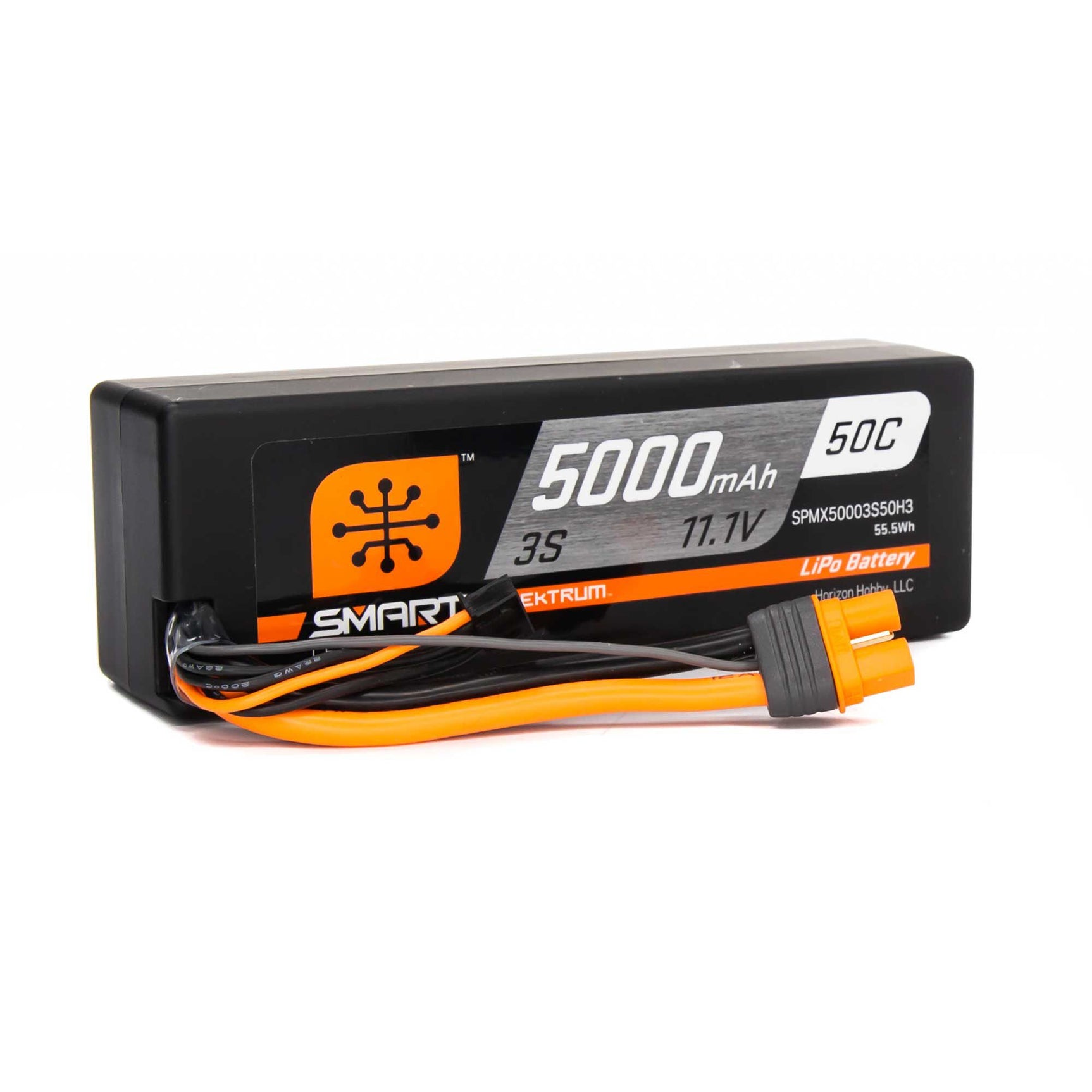 IC3 2S 7.4V Smart Hardcase LiPo Battery, 50C 5000mAh