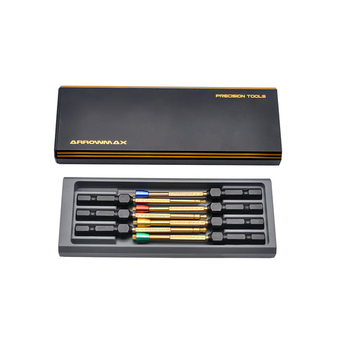 Arrowmax AM502905 Power Tool Tip Set w/ Aluminum Case (7pc)