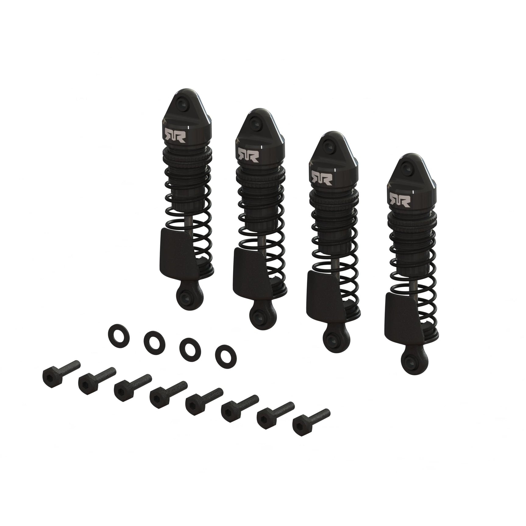 ARA-1567 ARA-1567 GROM Aluminum Shock Set, 58mm Long, 1000cSt, Black (4)