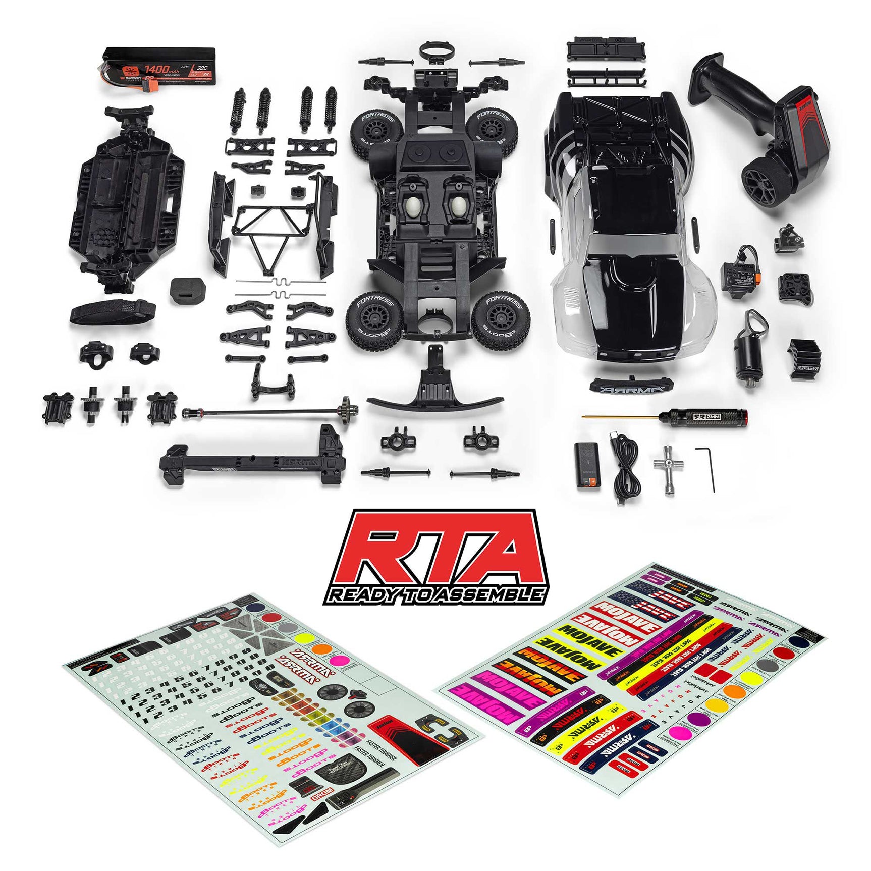 Mojave GROM 1/16 4X4 Desert Truck Kit w/ Battery & Charger