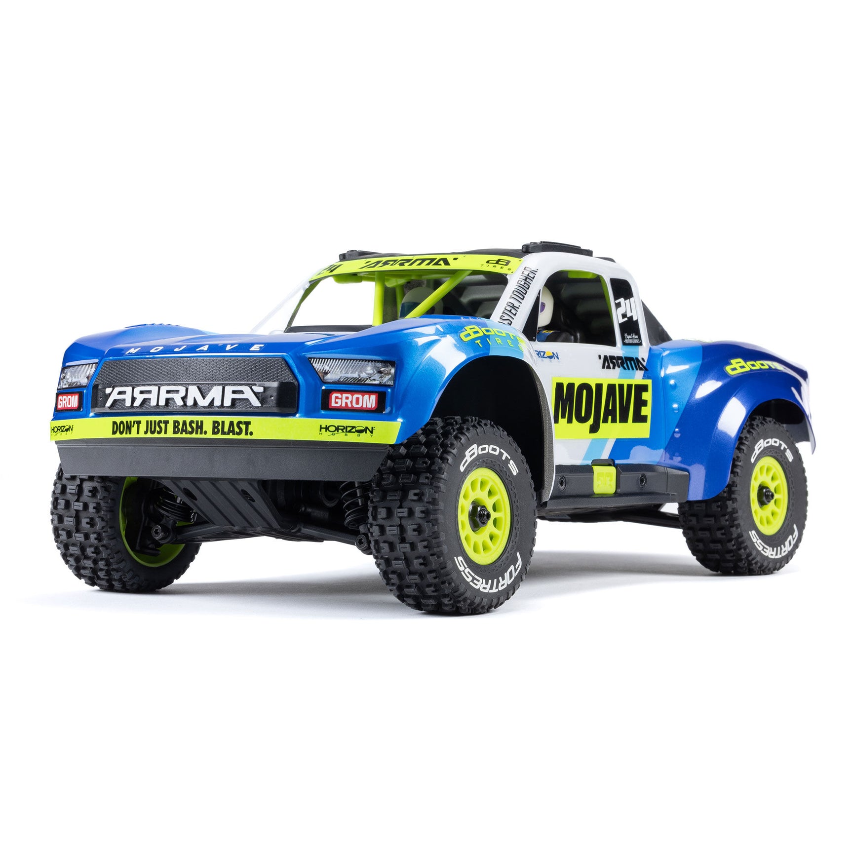 ARA2104T2 ARA2104T2 Mojave GROM Mega 381 1/18 4X4 Desert Truck RTR, Blue/White