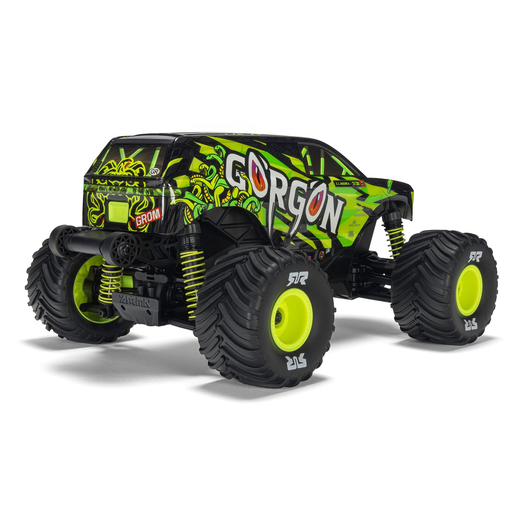 Gorgon Grom 1/16 4X4 Monster Truck RTR Combo, Yellow