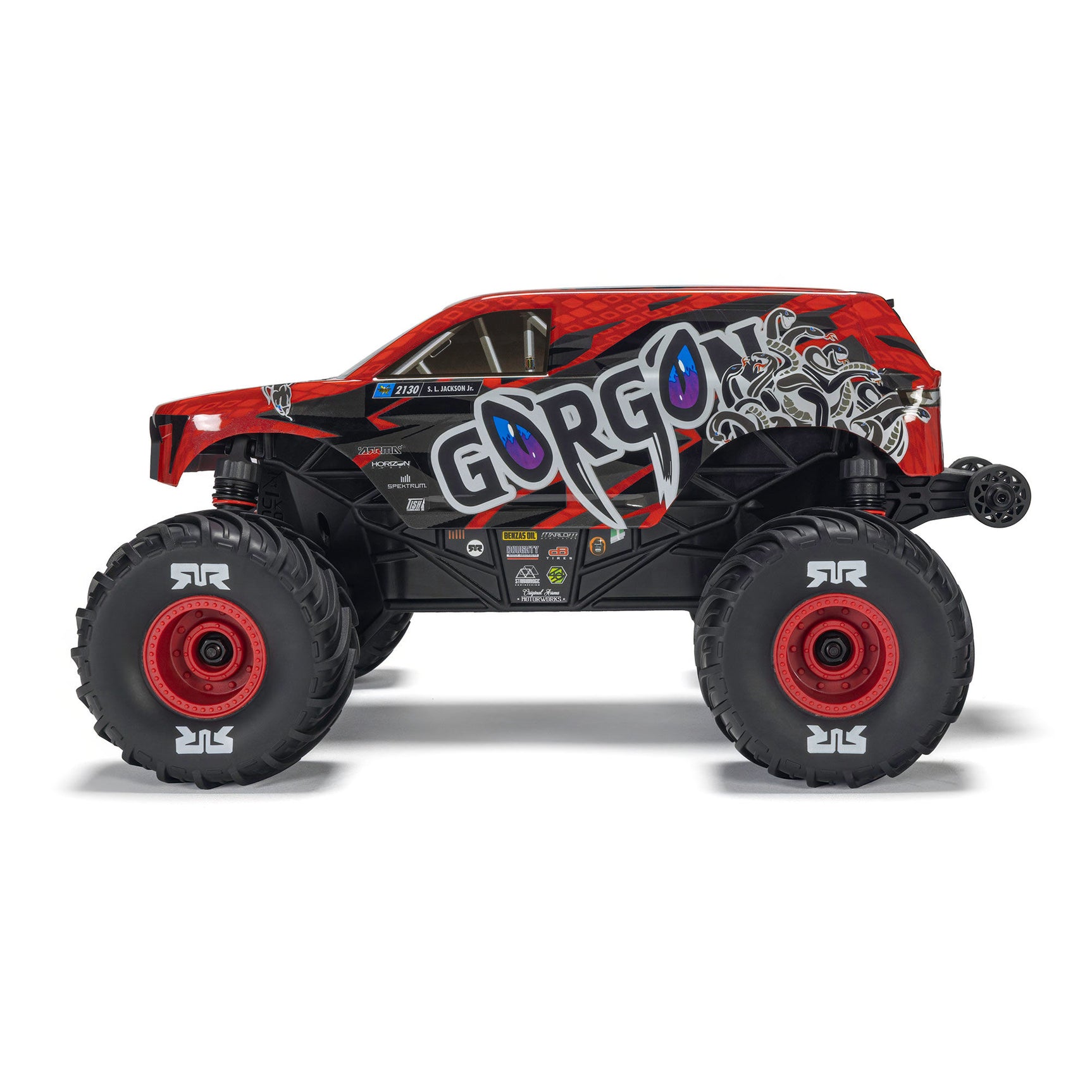 Gorgon Grom 1/16 4X4 Monster Truck RTR Combo, Red