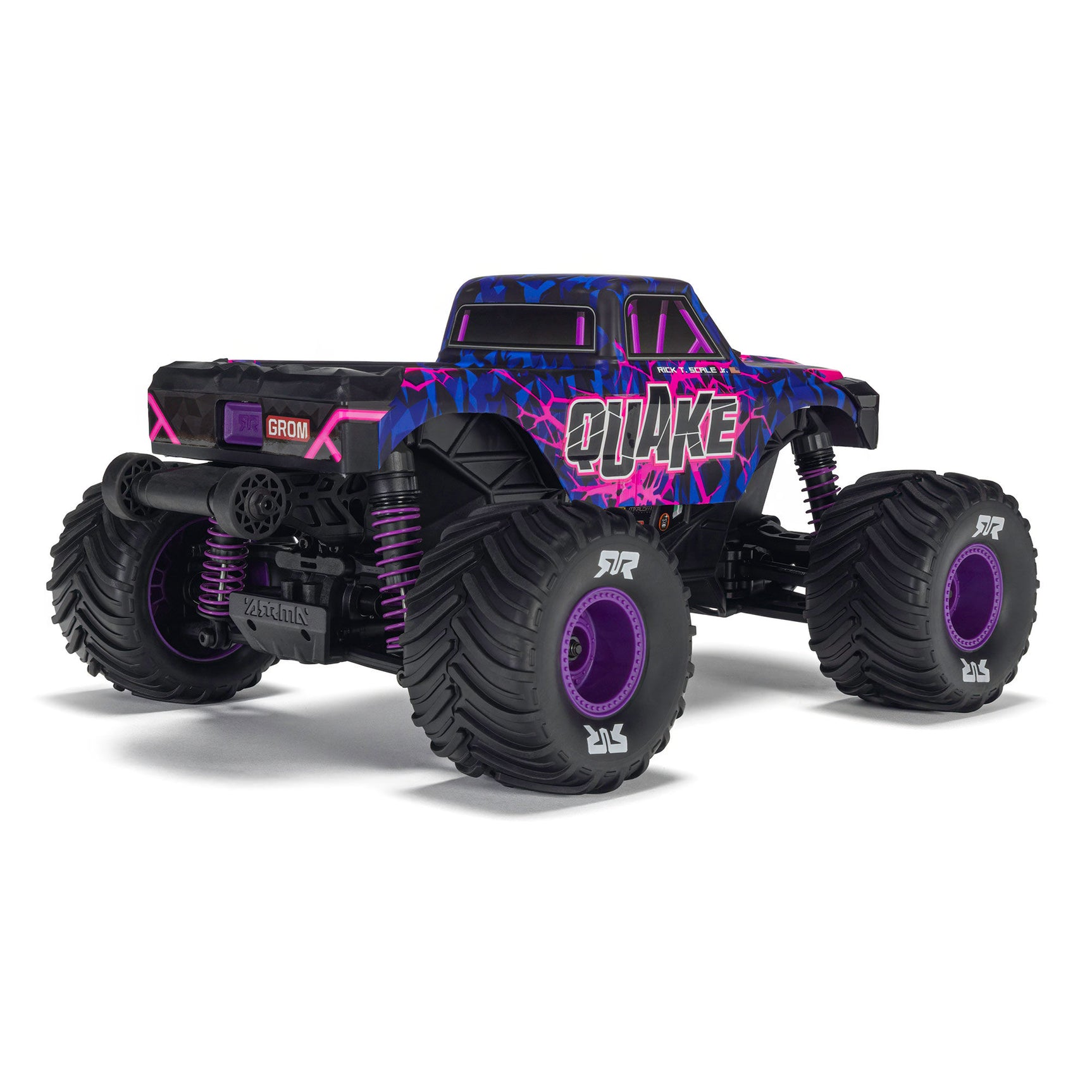 Quake Grom 1/16 4X4 Monster Truck RTR Combo, Red