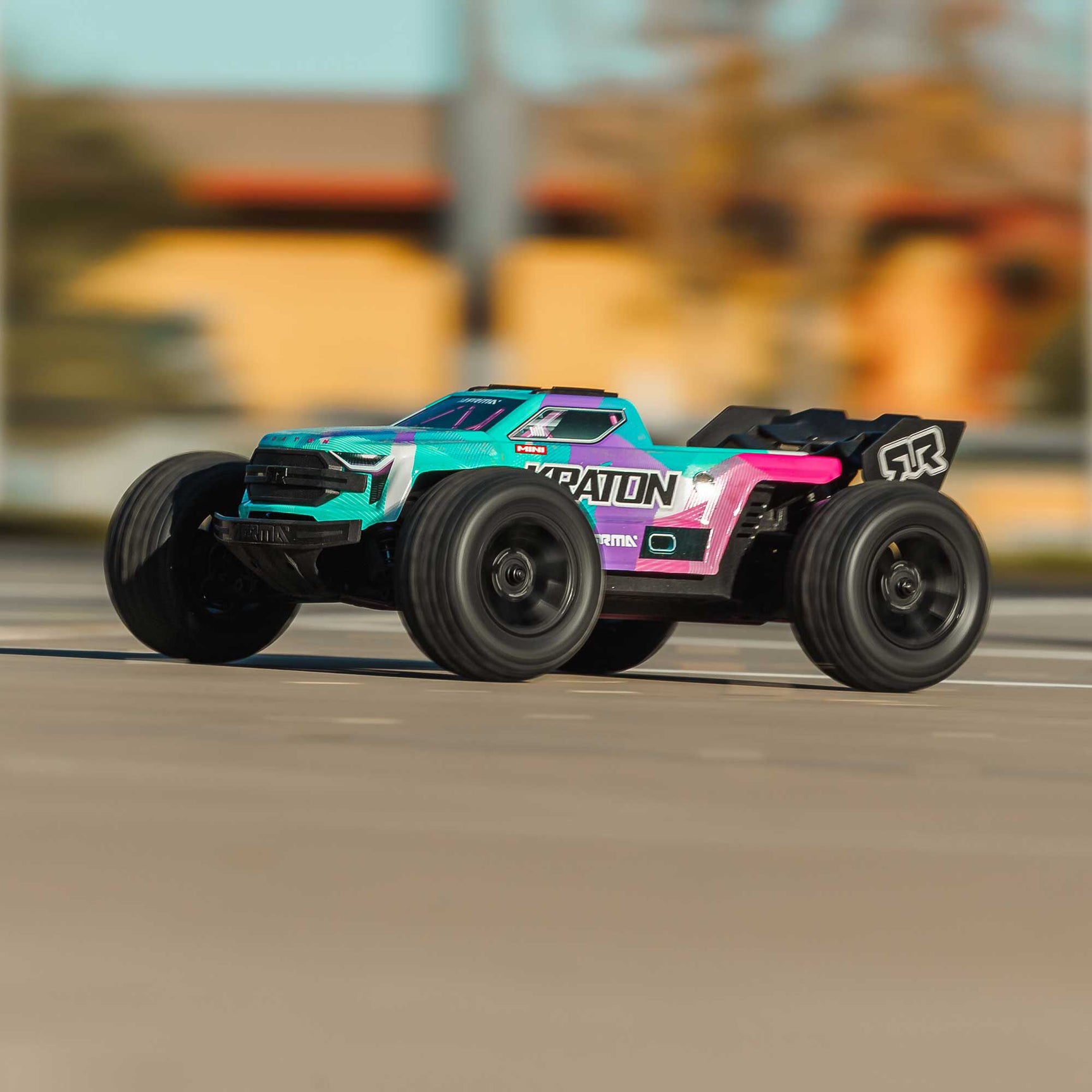 Mini Kraton 3S DSC 4X4 1/16 Speed Truck RTR Combo, Teal/Pink