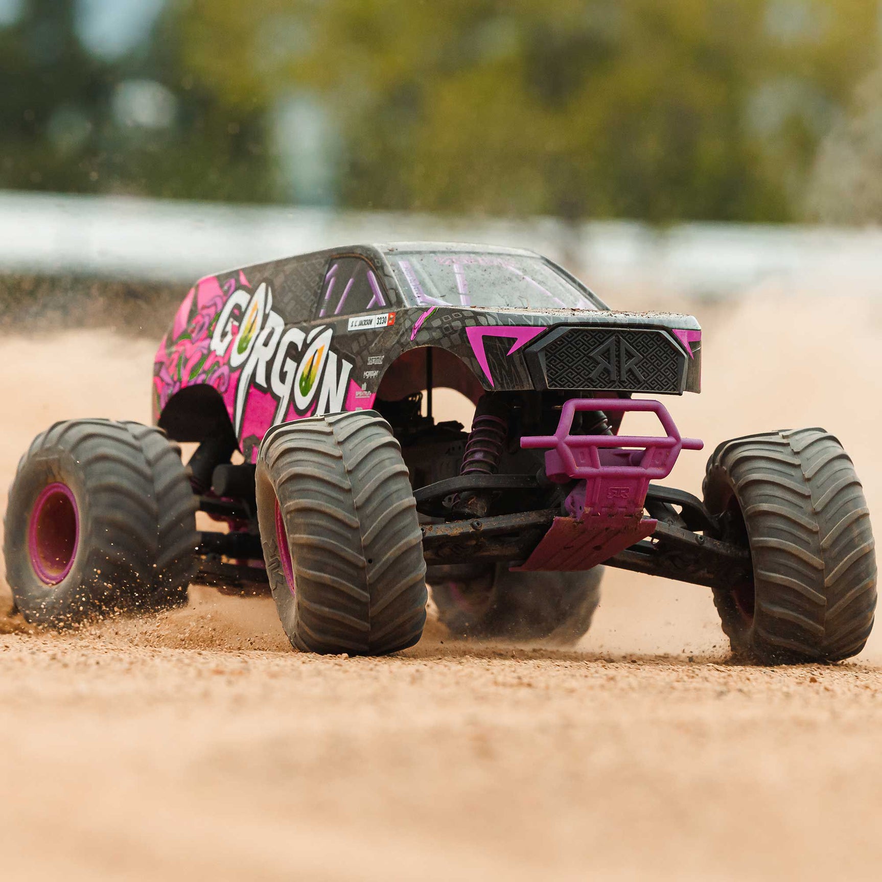 GORGON 1/10 2WD Monster Truck RTR Combo, Purple