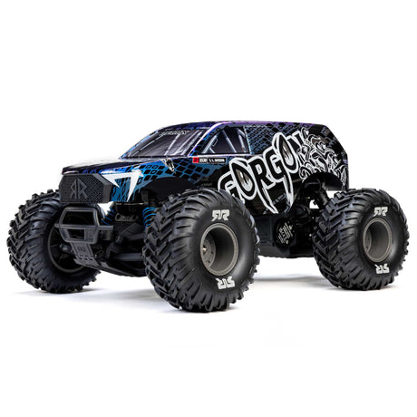 ARA3530T1 ARA3530T1 GORGON 223S Brushless 1/10 2WD Monster Truck RTR, Blue/Black