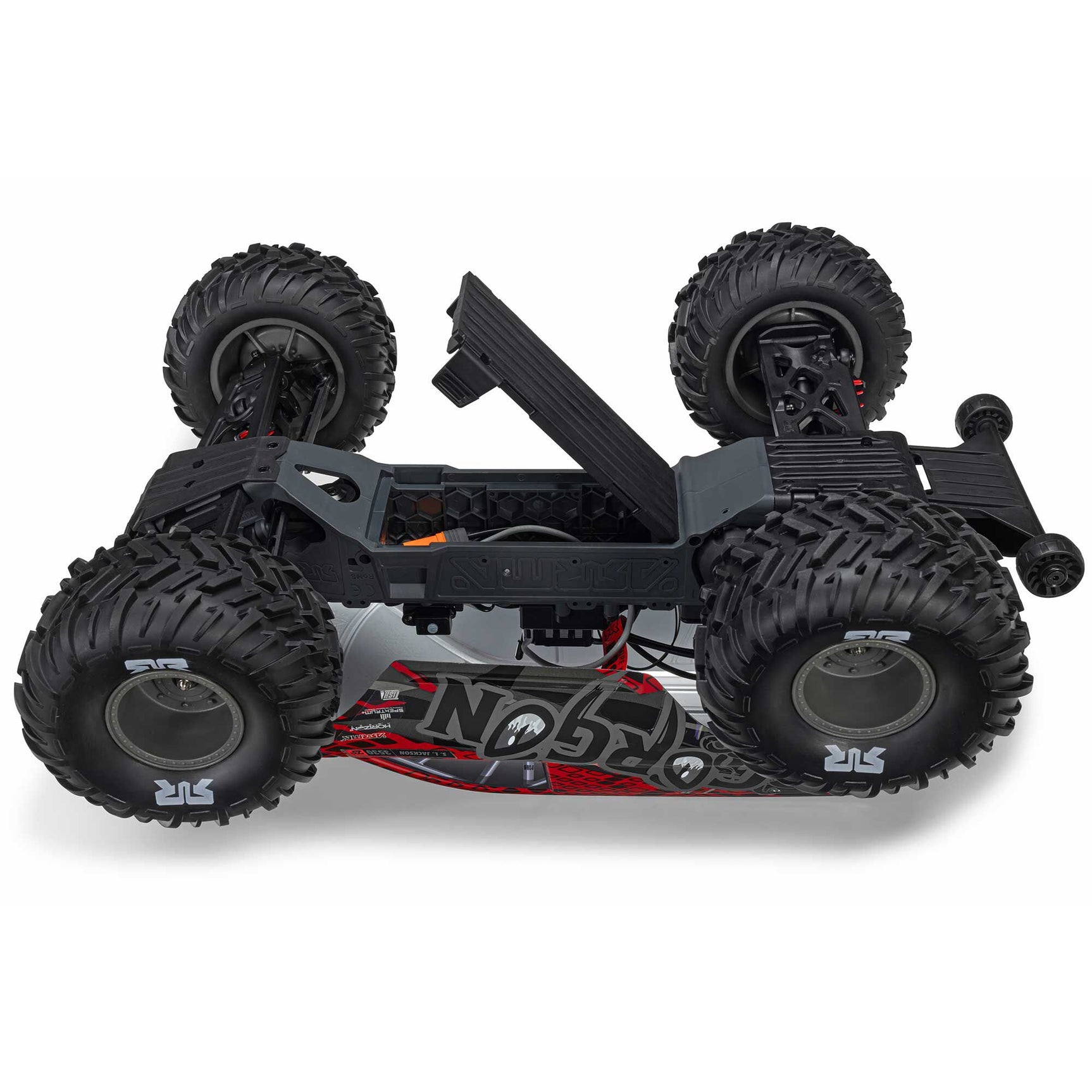 GORGON 223S Brushless 1/10 2WD Monster Truck RTR, Red/Black