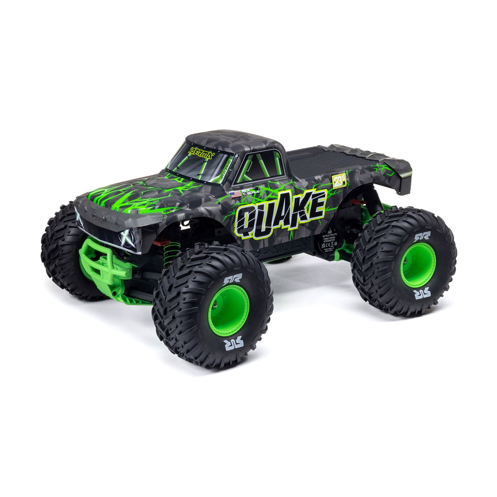 ARA3537T2 ARA3537T2 Quake 223S 1/10 2WD Monster Truck RTR, Green