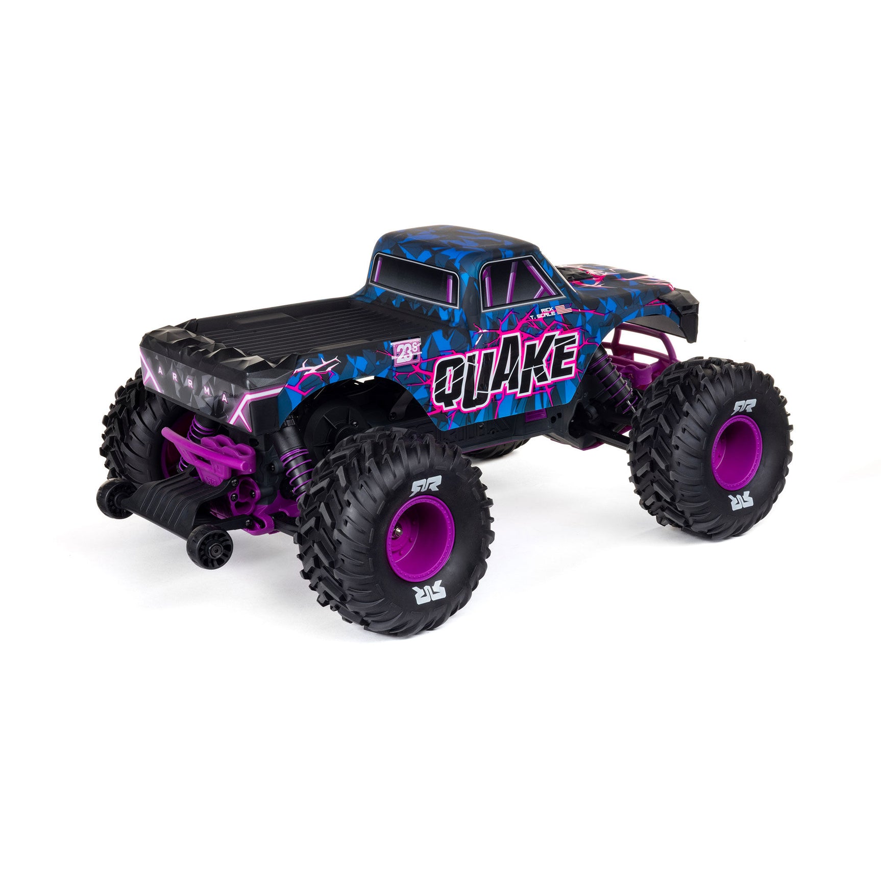 Quake 223S 1/10 2WD Monster Truck RTR, Purple
