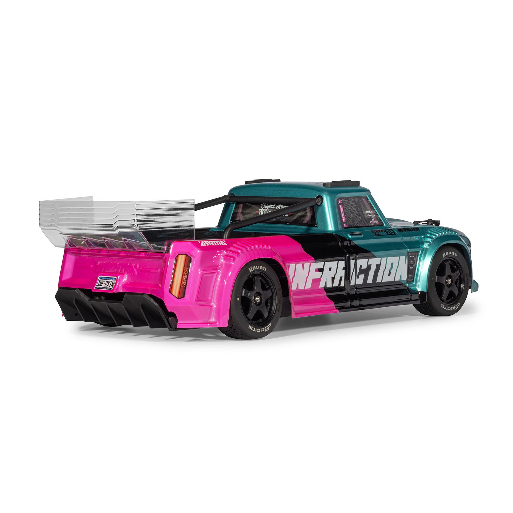 Infraction 223S DSC 1/8 4X4 Street Bash Truck RTR, Teal/Pink