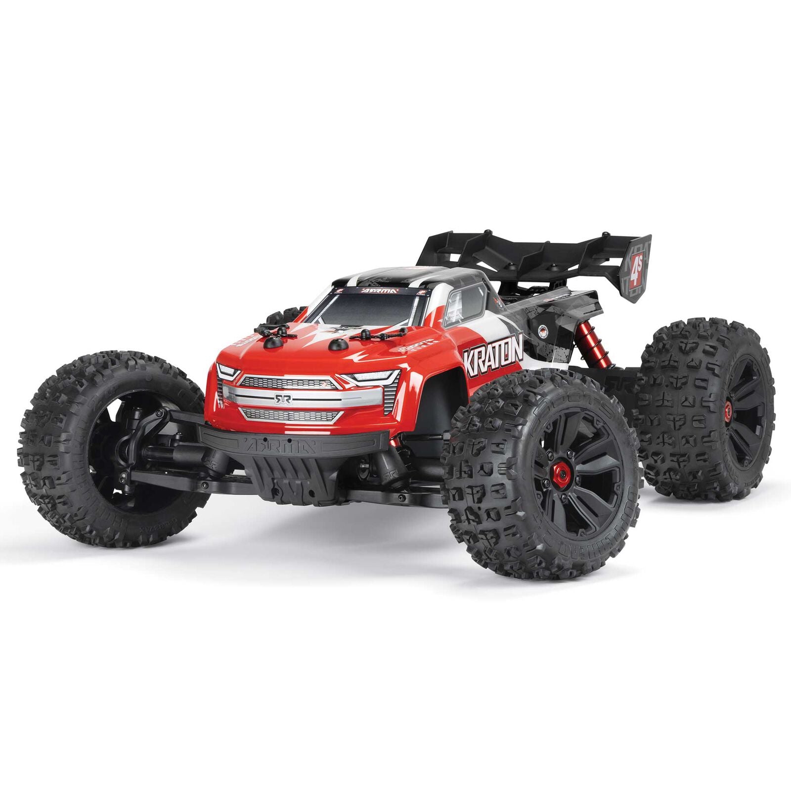 ARRMASENTON 4WDローラー シャーシ メカなし カスタムベースに最適 Kraton 4S BLX 1/10 4X4 Monster Truck RTR, Red/Black – Dollar Hobbyz