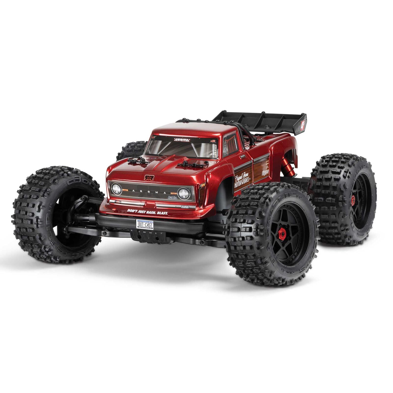 ARA4410V2T4 ARA4410V2T4 Outcast V2 4S BLX 1/10 4X4 Stunt Truck RTR, Red