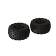 ARA550059 ARA550059 MT 3.8 Tires, Front/Rear 17mm Hex, Black (2)