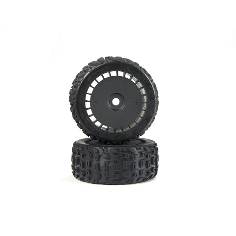 Arrma ARA550097 dBoots Katar T Belted 6S Tire Set Glued, Black (2)