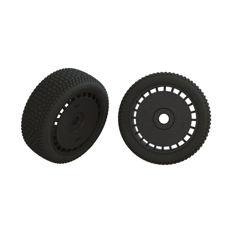 Arrma ARA550098 dBoots Exabyte Glued Tire Set, Black (2)