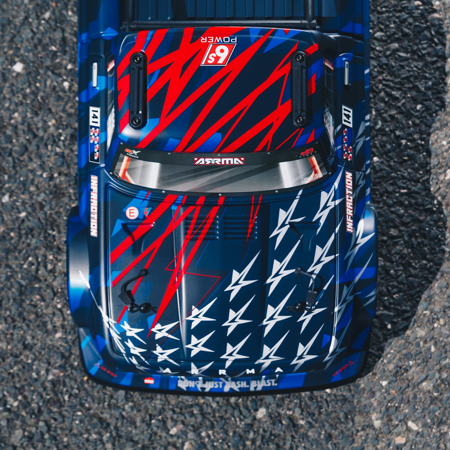 Infraction V2 6S BLX 1/7 4WD Truck RTR, Blue