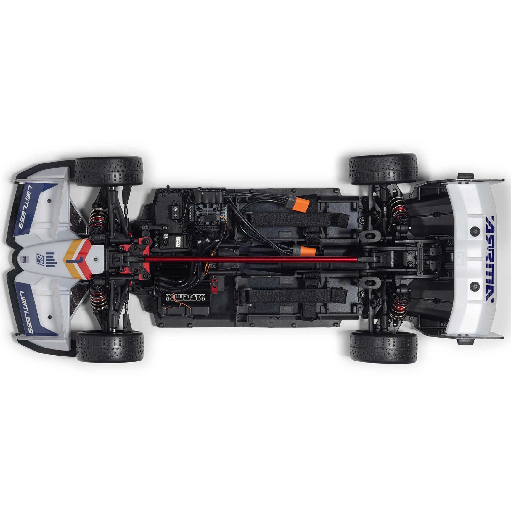 Limitless 1/7 4WD 8S Speed Machine RTR, White/Blue