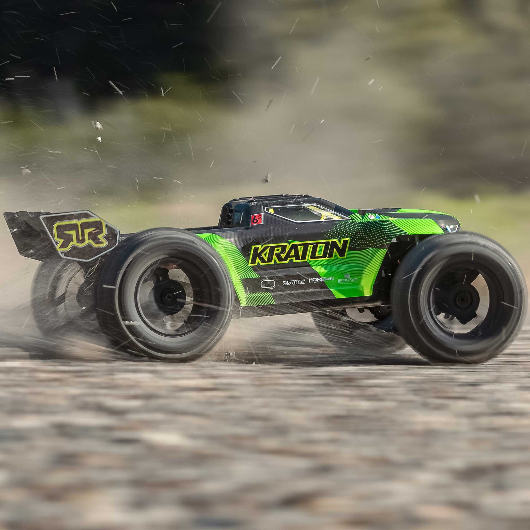 Kraton 4X4 6S BLX Brushless V6 Speed Truck RTR, Green/Black