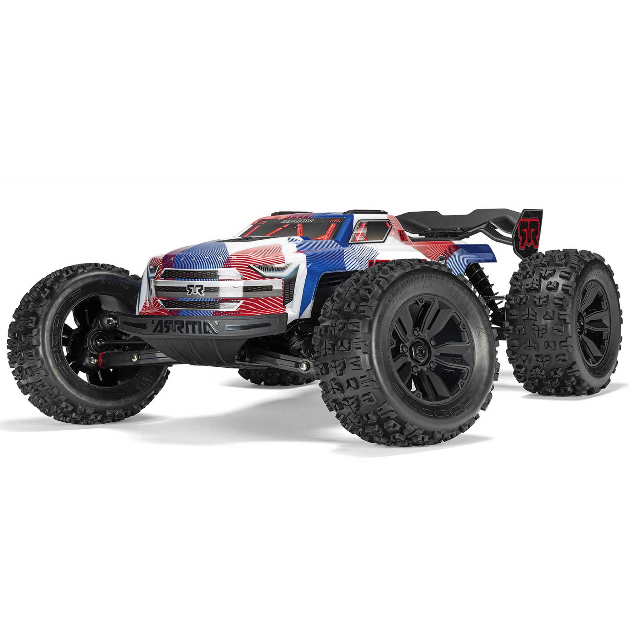 Kraton 4X4 6S BLX Brushless V6 Speed Truck RTR, Blue/Red – Dollar