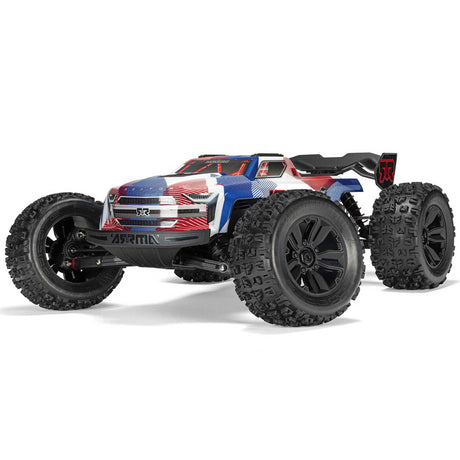 ARA8608V6T4 ARA8608V6T4 Kraton 4X4 6S BLX Brushless V6 Speed Truck RTR, Blue/Red