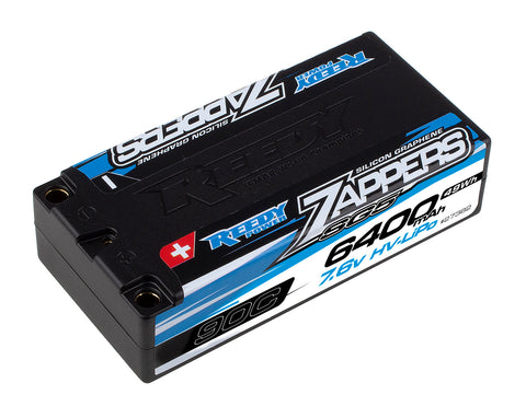 Team Associated 27382 Reedy Zappers SG5 7.6V LiPo Battery, Shorty 6400mAh 90C