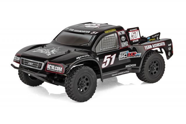 ASC70041 70041 Pro2 SC10SW 1/10 2WD Short Course Truck RTR, Black