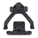 ASC71183 71183 RC10B6.4 Angled Front Top Plate & Ballstud Mount, Carbon