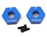 ASC91862 91862 RC10 B6.2 4.0mm Clamping Wheel Hex, Blue