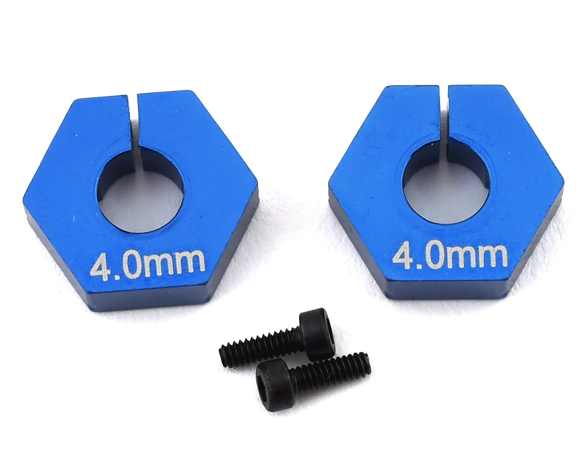 ASC91862 91862 RC10 B6.2 4.0mm Clamping Wheel Hex, Blue
