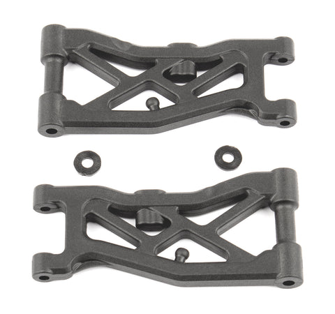 Team Associated 92297 RC10B74 Factory Team Front Suspension Arms, Carbon