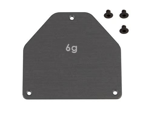 ASC92444 92444 RC10B7 FT Aluminum Servo Weight Plate, 6g