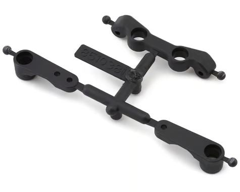 ASC92489 92489 RC10B7 FT Steering Bellcrank and Rack Set, Carbon
