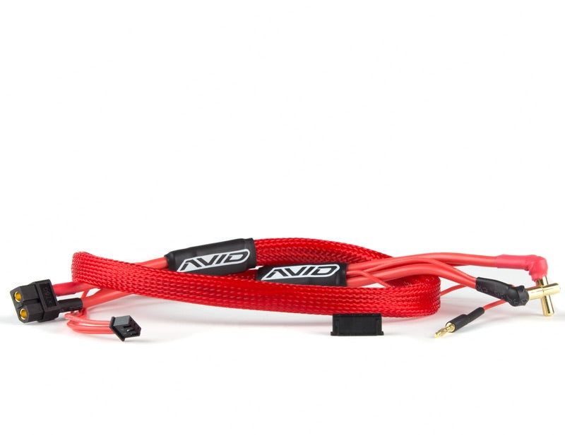 AVDAV1413-RED AV1413-RED 2S Balance Charge Lead XT60 Charger to 4/5mm Bullet, Red